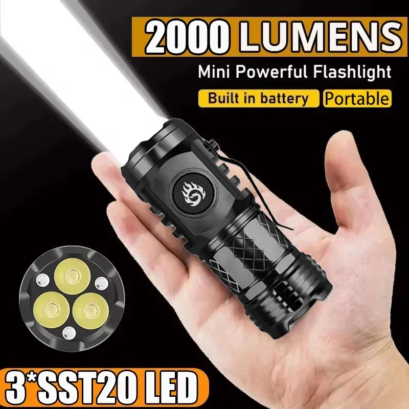 Outdoor Power Supply - High Strong Power Tactical Flashlight 3LED