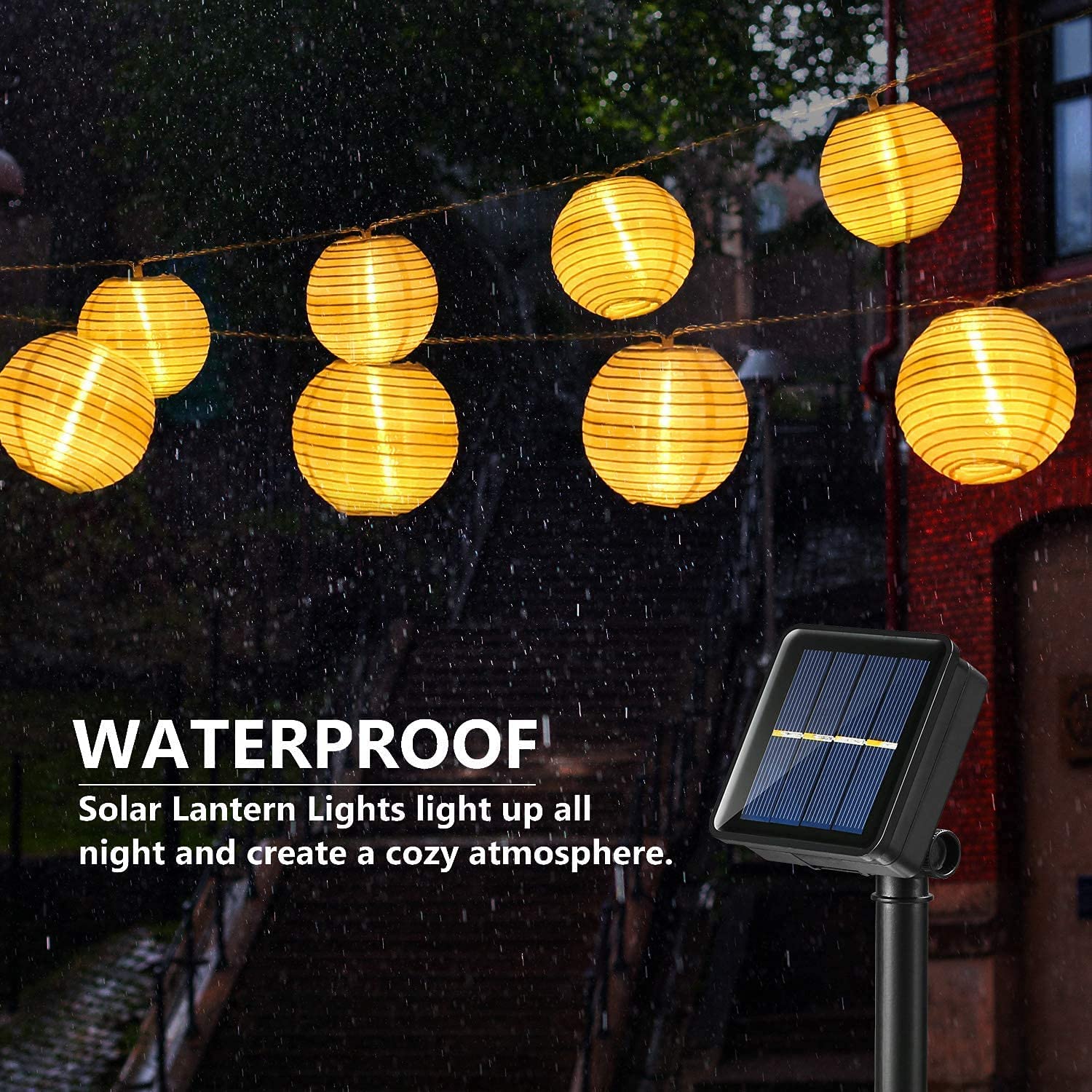 Waterproof Lantern Solar Strin - Outdoor Power Outlet Solar 评论和价格