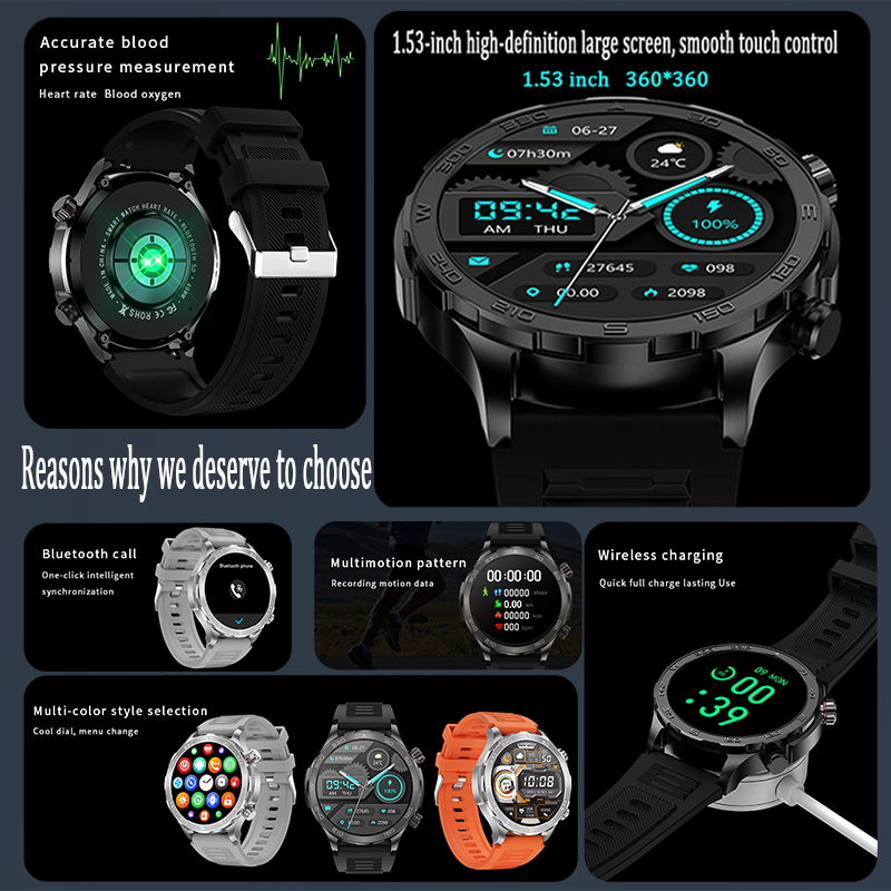 New GPS Track Smart Watch Men  - Outdoor Power Lead 评论和价格