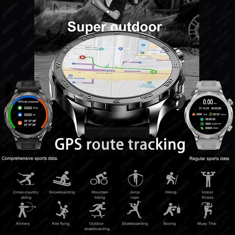 New GPS Track Smart Watch Men  - Outdoor Power Lead 评论和价格