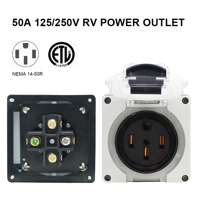 50 Amp Generator RV Power Inle - Outdoor Power Inlet Box 评论和价格