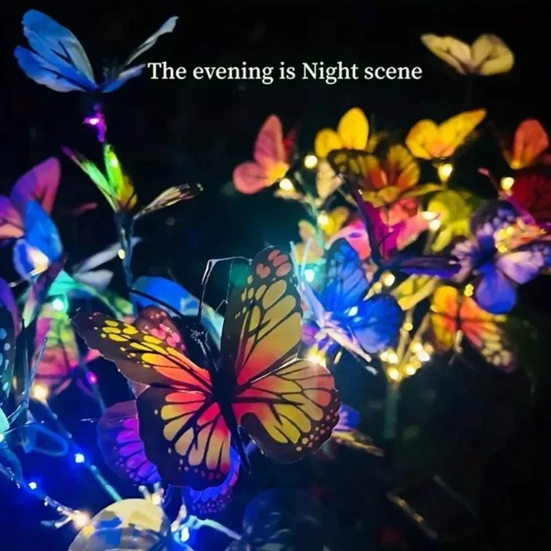 Solar LED Butterfly Garden Lig - Outdoor Power Outlet Solar 评论和价格
