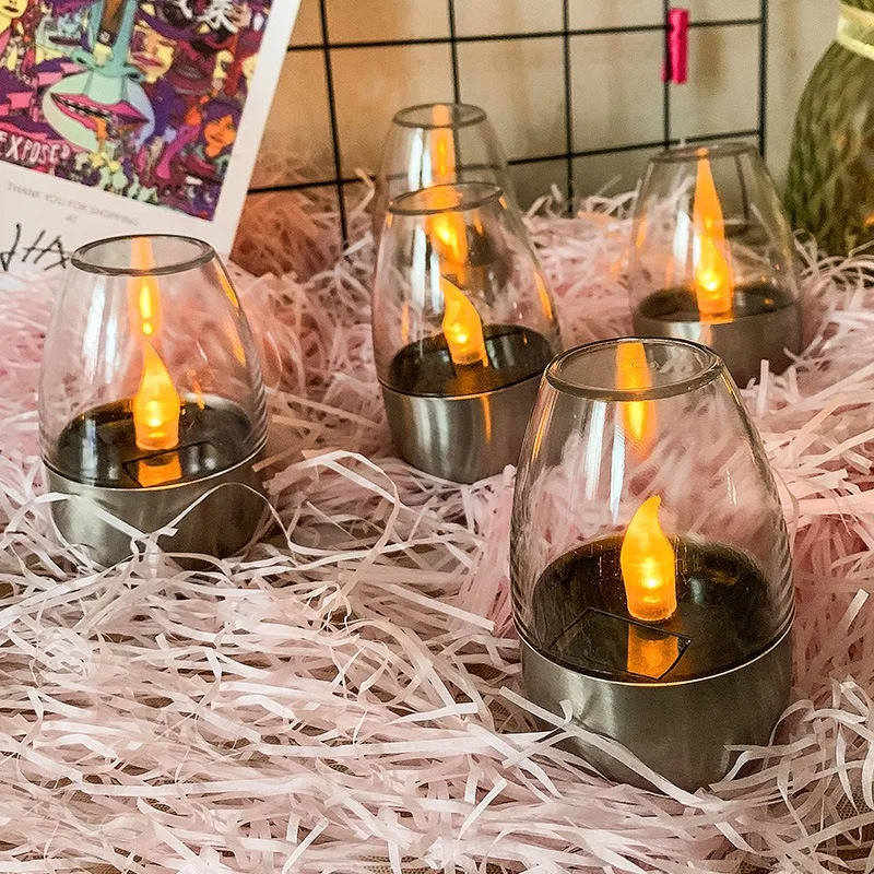 Solar Powered Flameless Candle - Outdoor Power Outlet Solar 评论和价格