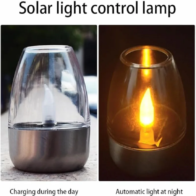 Solar Powered Flameless Candle - Outdoor Power Outlet Solar 评论和价格