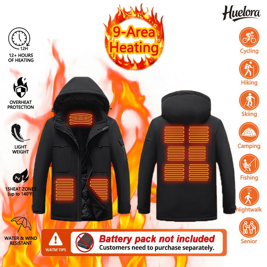Huelora 9 Area Heating Jacket  - Outdoor Power Not Working 评论和价格