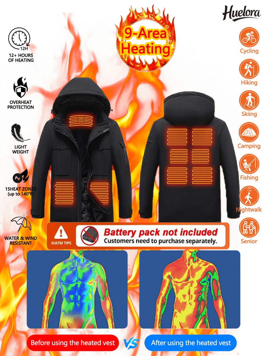 Huelora 9 Area Heating Jacket  - Outdoor Power Not Working 评论和价格