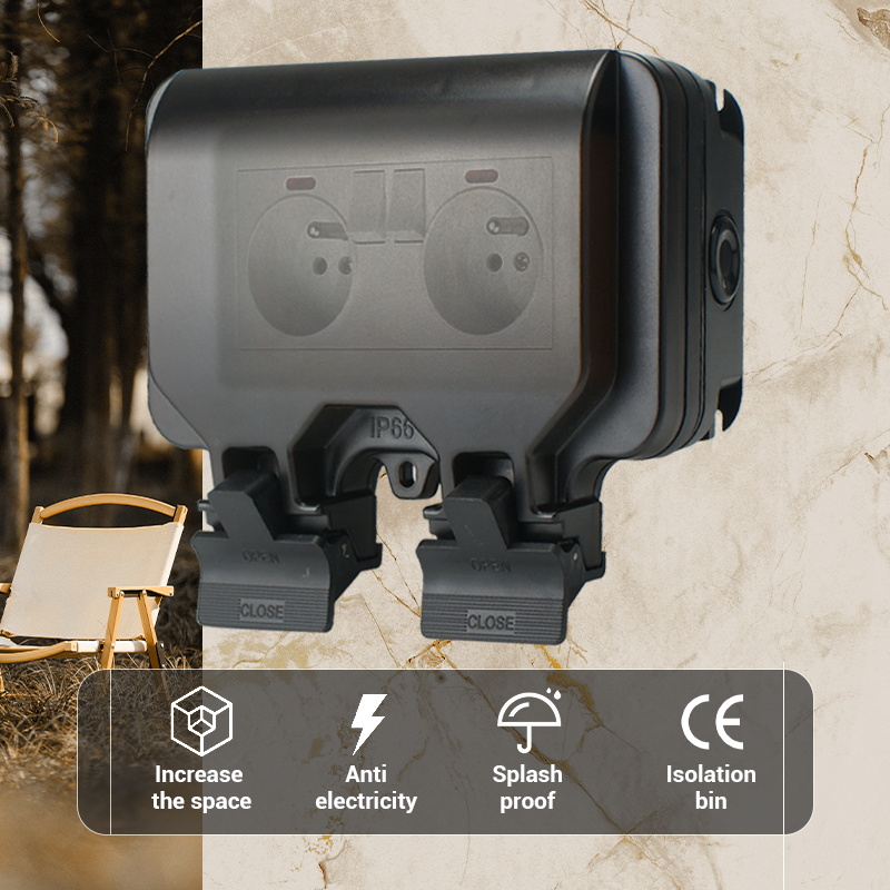 Avoir IP66 Double Power Socket - Outdoor Power Inlet Box 评论和价格