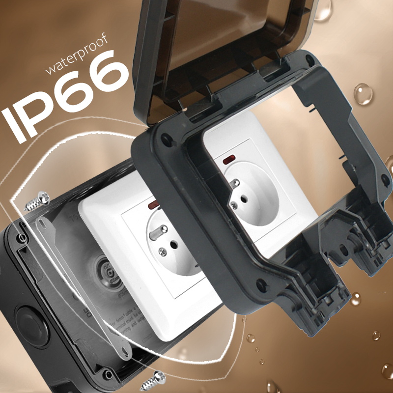 Avoir IP66 Double Power Socket - Outdoor Power Inlet Box 评论和价格