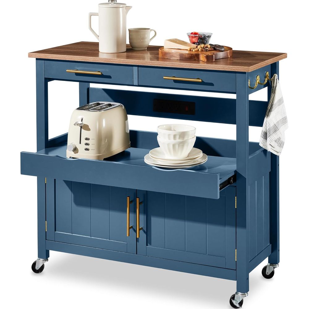 36in Large Rolling Kitchen Isl - Outdoor Power Wheels 评论和价格