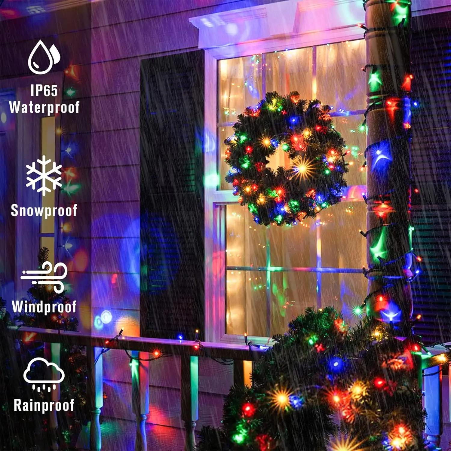 LED Solar Light String 8 Funct - Outdoor Power Outlet Solar 评论和价格