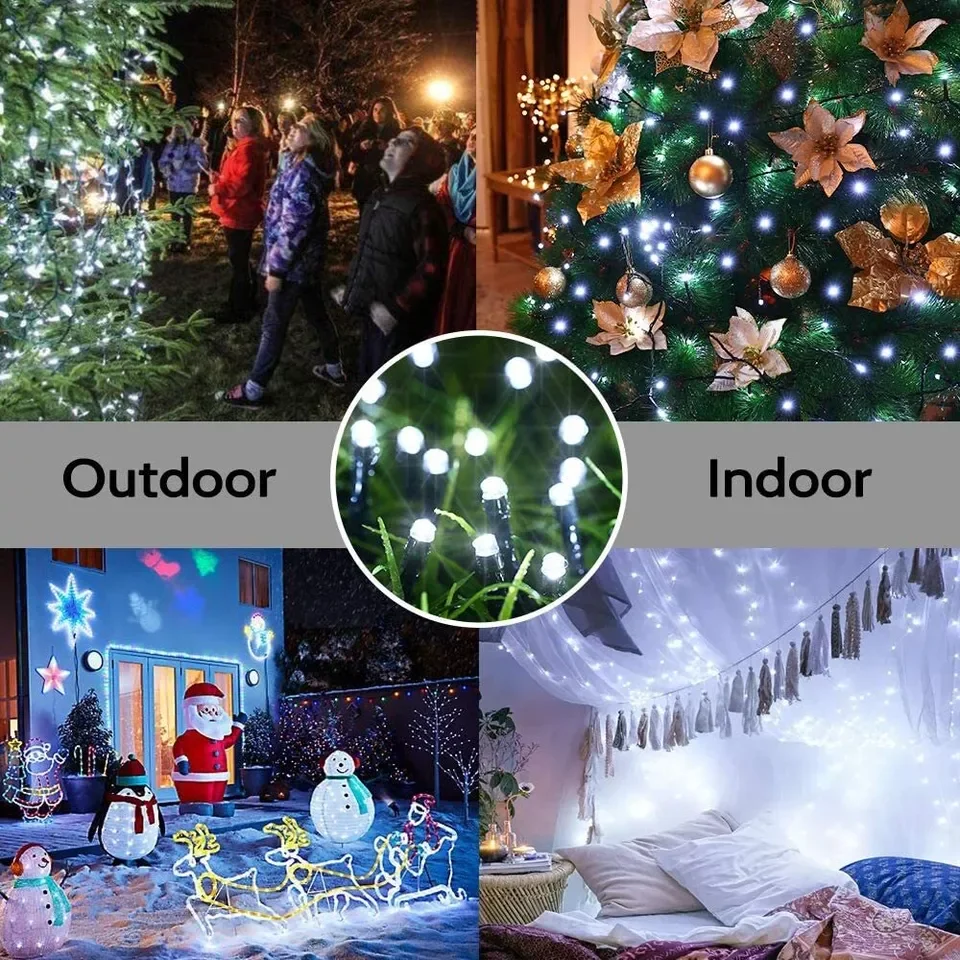 LED Solar Light String 8 Funct - Outdoor Power Outlet Solar 评论和价格