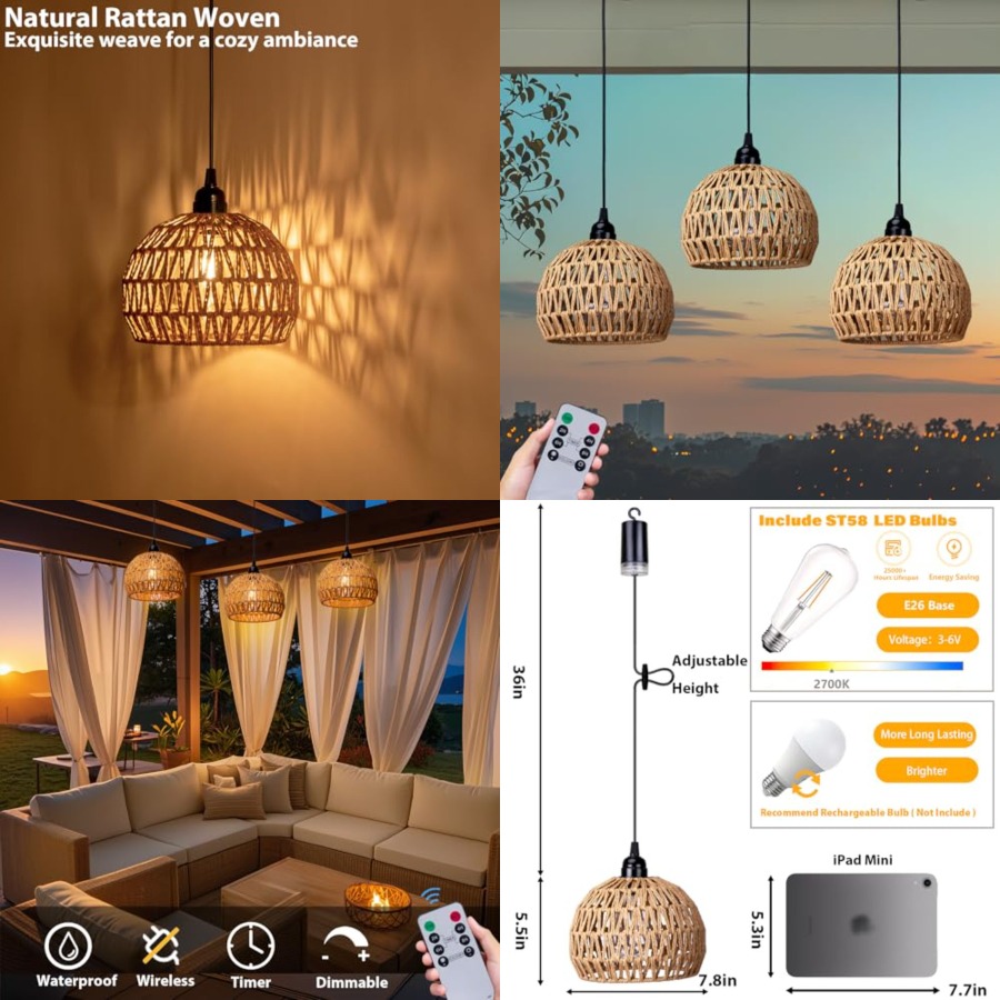 Battery Operated Hanging Outdo - Outdoor Power For Gazebo 评论和价格