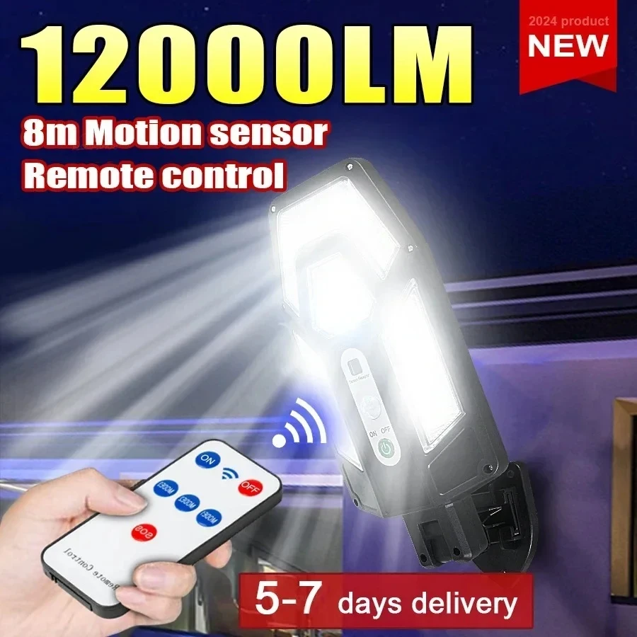 12000LM Powerful Solar Wall La - Outdoor Power Outlet Solar 评论和价格