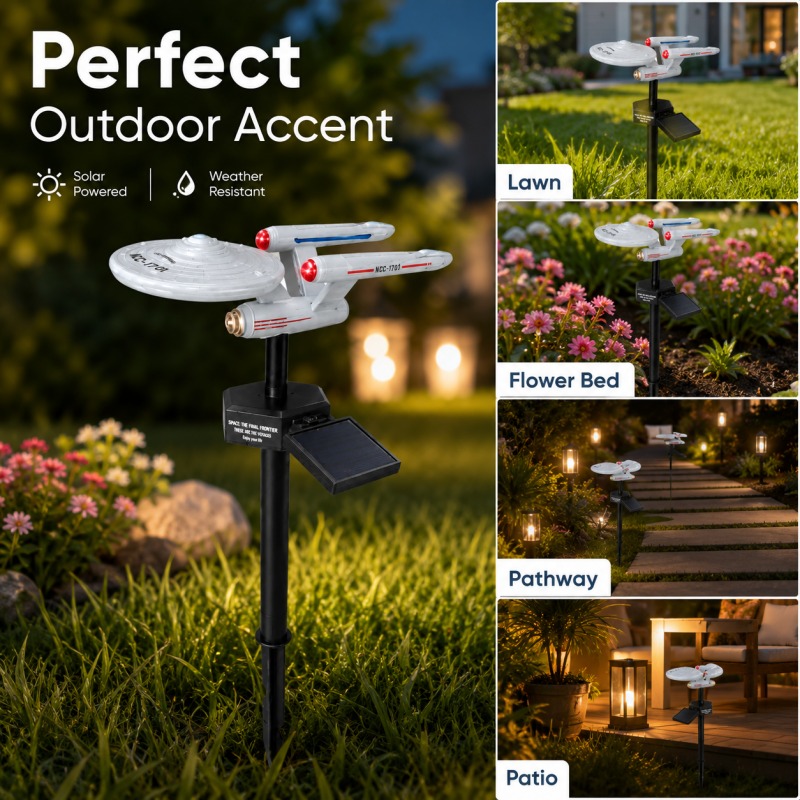 Star Trek USS Enterprise Solar - Outdoor Power Outlet Solar 评论和价格