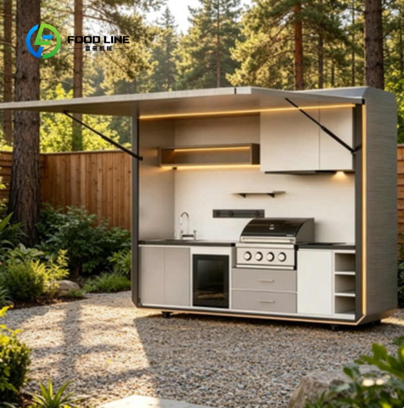 Solar Powered Steel Outdoor Ki - Outdoor Kitchen Power 评论和价格