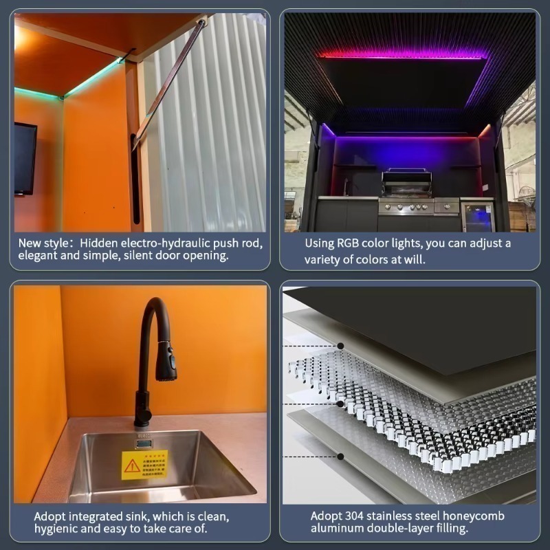 Solar Powered Steel Outdoor Ki - Outdoor Kitchen Power 评论和价格