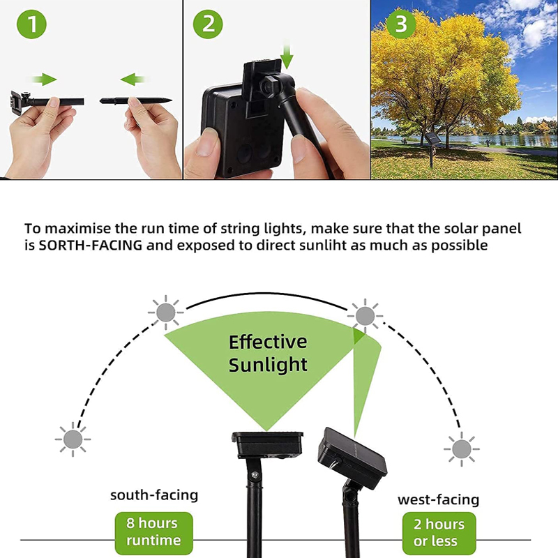 Solar LED String Lights Outdoo - Outdoor Power Outlet Solar 评论和价格