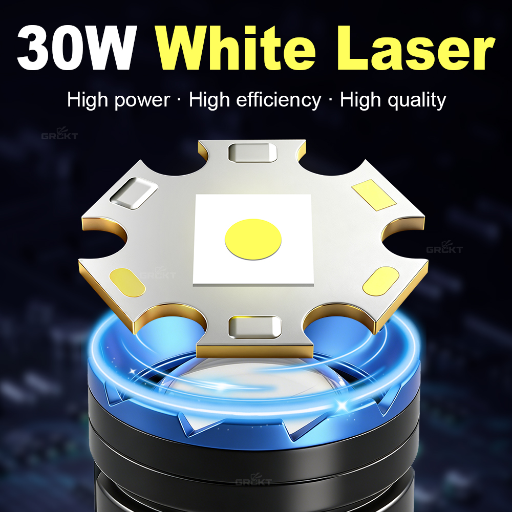 White Laser Camping Flashlight - Outdoor Power Meter 评论和价格