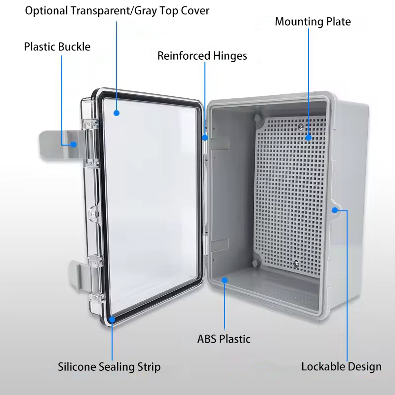 IP66 Waterproof Grey/Transpare - Outdoor Power Distribution Box 评论和价格