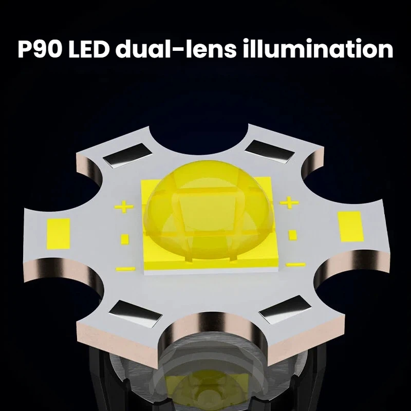 High-power P90 LED Flashlight  - Outdoor Power Meter 评论和价格