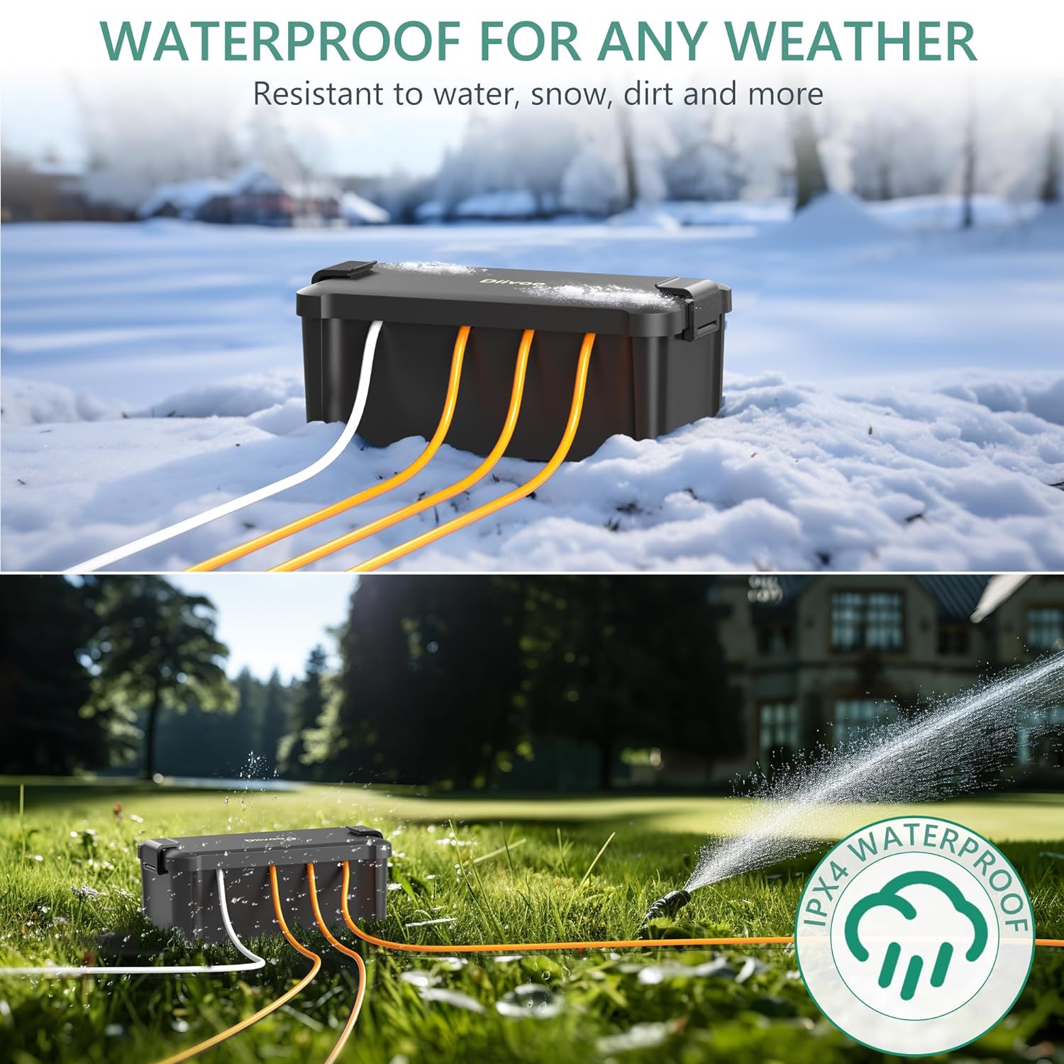 Diivoo Outdoor Waterproof Elec - Outdoor Power Distribution Box 评论和价格