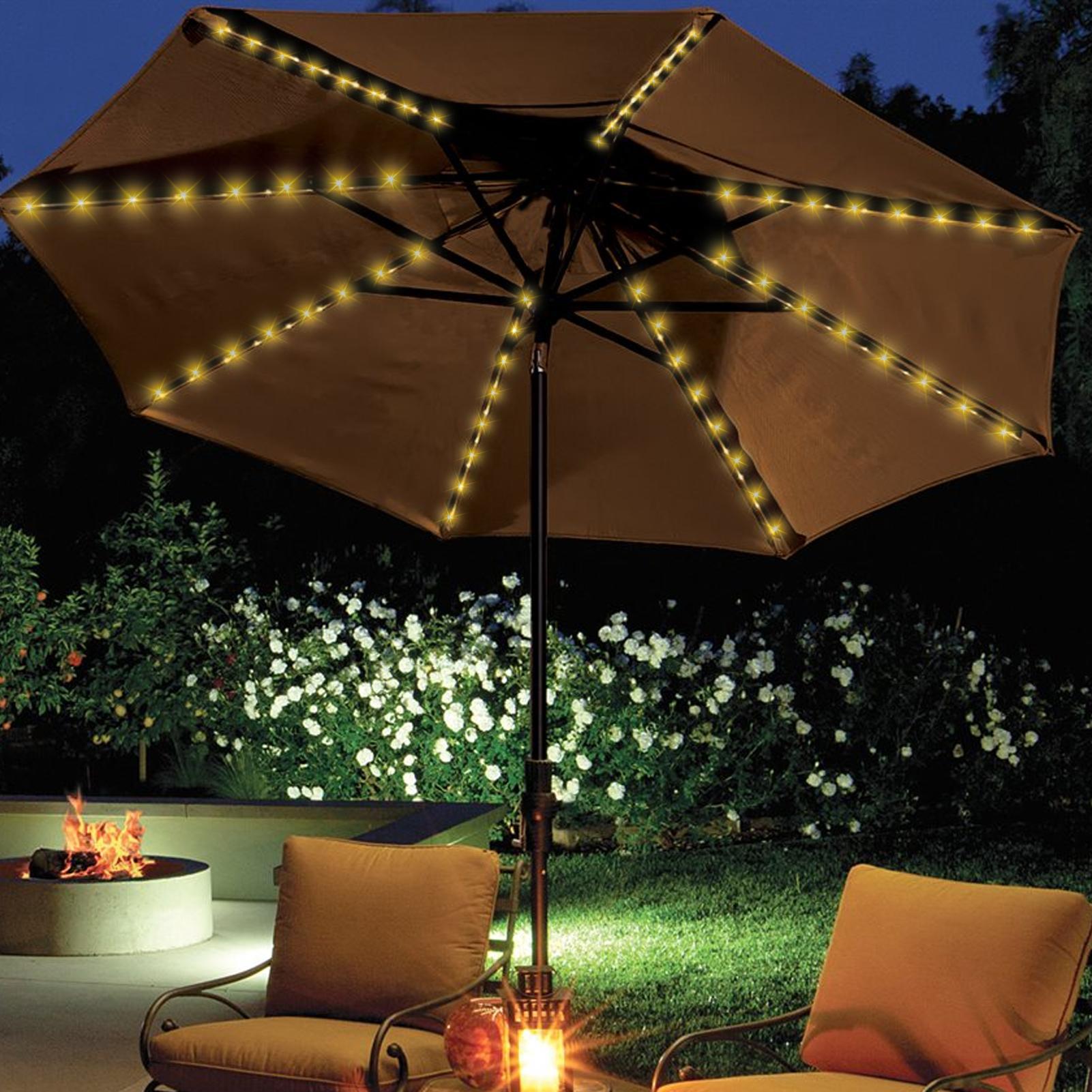 Solar Umbrella String Light 10 - Outdoor Power Outlet Solar 评论和价格