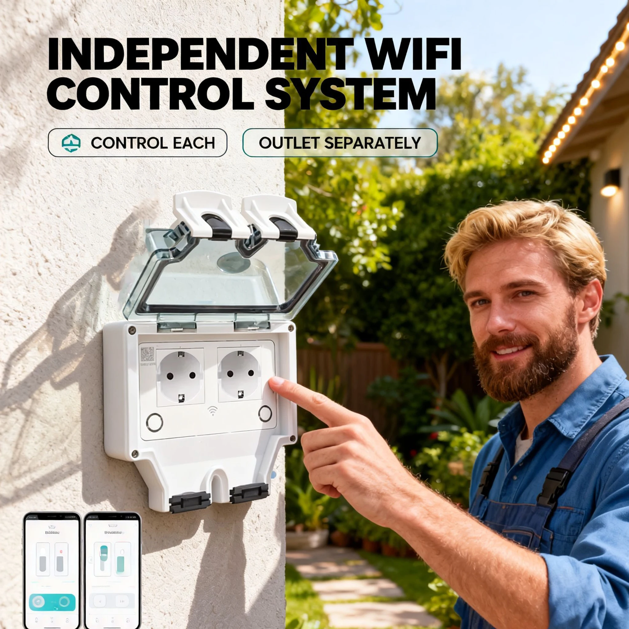 Tuya Waterproof Electrical Wal - Outdoor Power Inlet Box 评论和价格