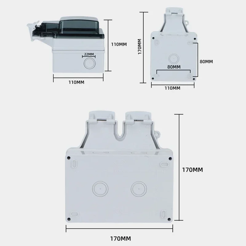 Tuya Waterproof Electrical Wal - Outdoor Power Inlet Box 评论和价格