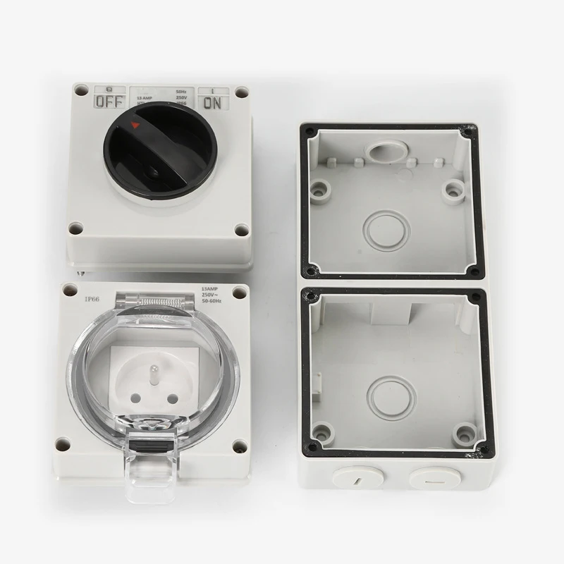 IP66 220V Waterproof Dust Proo - Outdoor Power Inlet Box 评论和价格