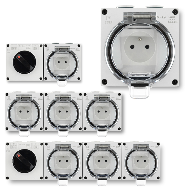 IP66 Waterproof Socket French  - Outdoor Power Inlet Box 评论和价格