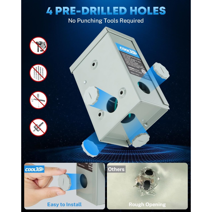 50 Amp Generator Cord and Powe - Outdoor Power Inlet Box 评论和价格