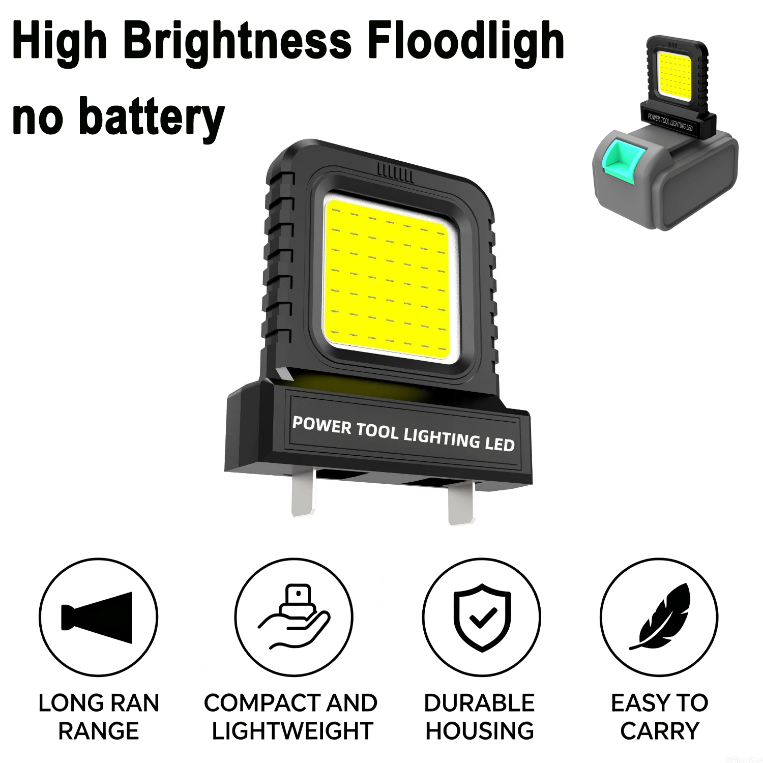 Battery Powered LED Flood Ligh - Outdoor Power Not Working 评论和价格