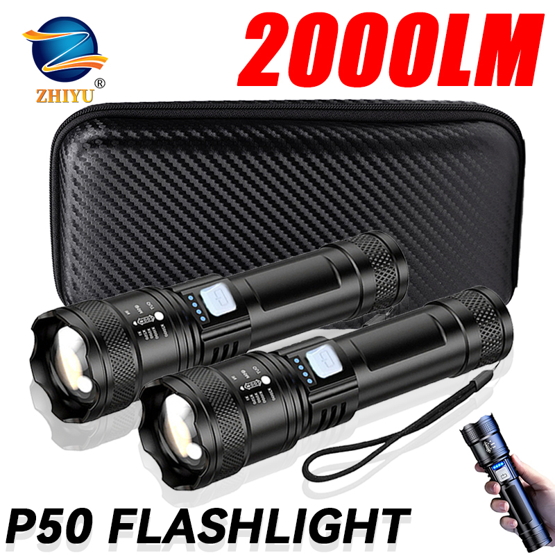 Tactical LED Flashlight 2000LM - Outdoor Power Supply 评论和价格