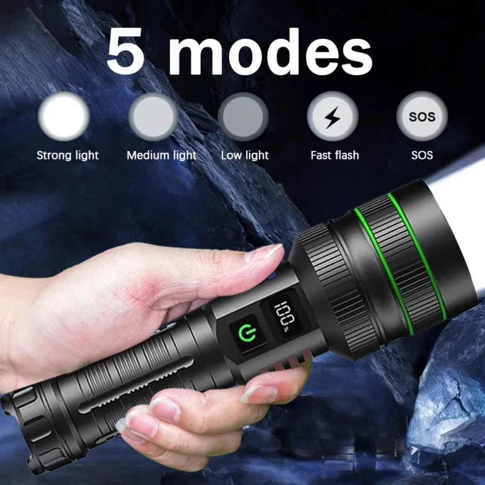 Powerful LED Flashlight Zoomab - Outdoor Power Meter 评论和价格
