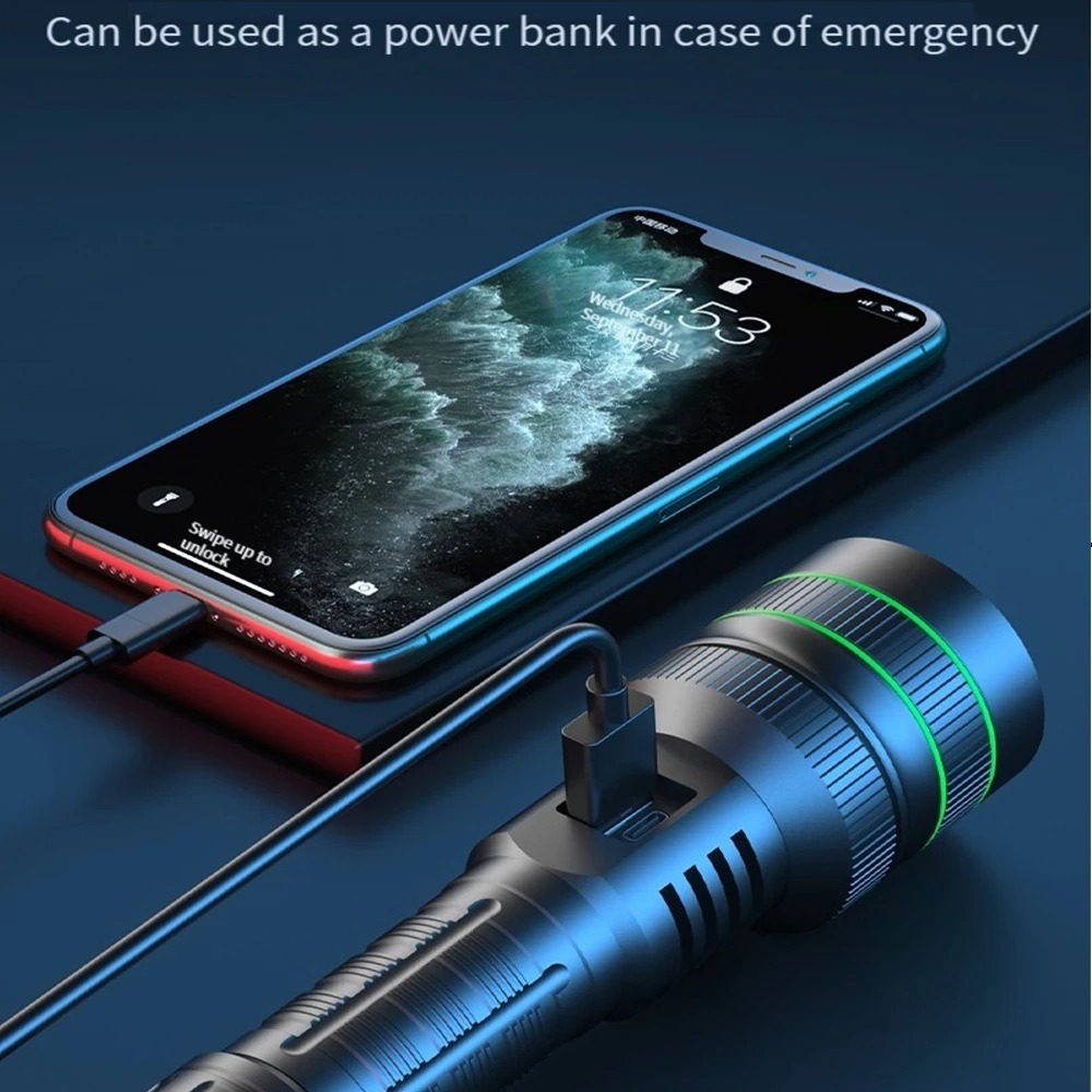 Powerful LED Flashlight Zoomab - Outdoor Power Meter 评论和价格