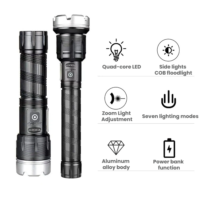 High-power LED Flashlight Tele - Outdoor Power Meter 评论和价格