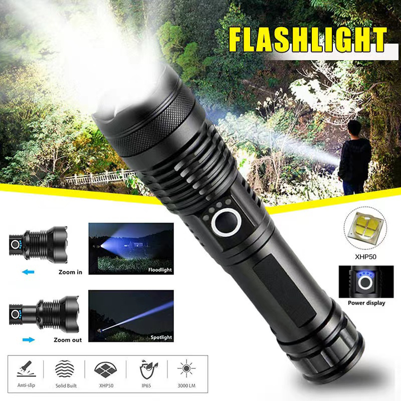 High Power XHP70 Led Flashligh - Outdoor Power Supply 评论和价格