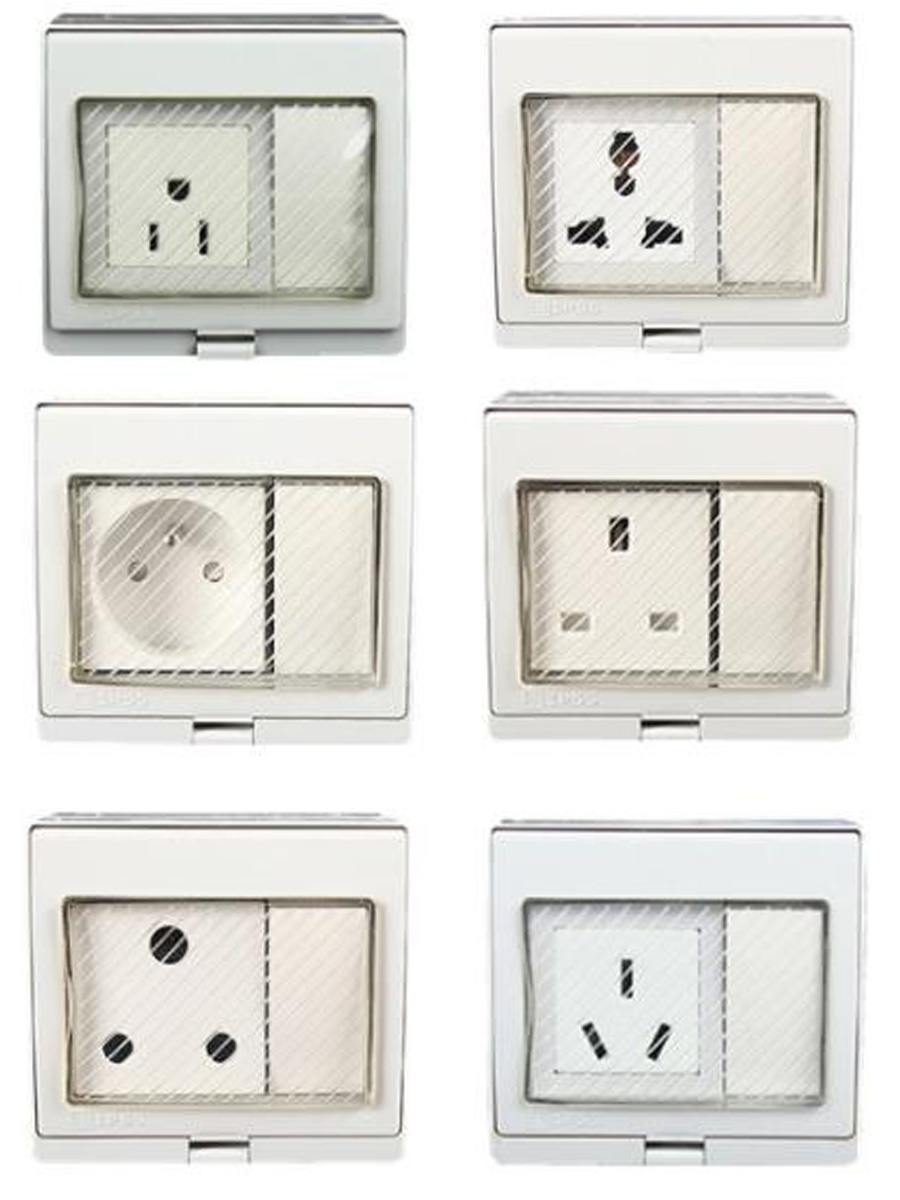 White IP55 Outdoor Anti-UV Wal - Outdoor Power Inlet Box 评论和价格