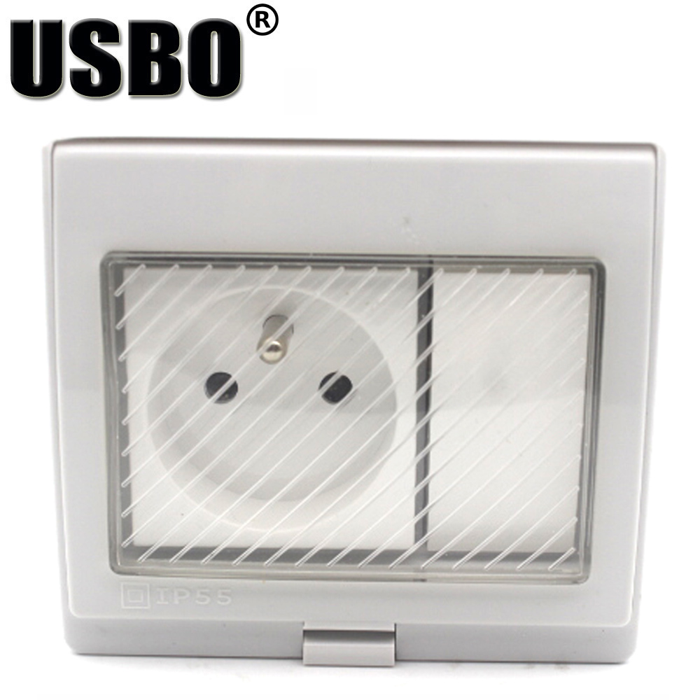 White IP55 Outdoor Anti-UV Wal - Outdoor Power Inlet Box 评论和价格