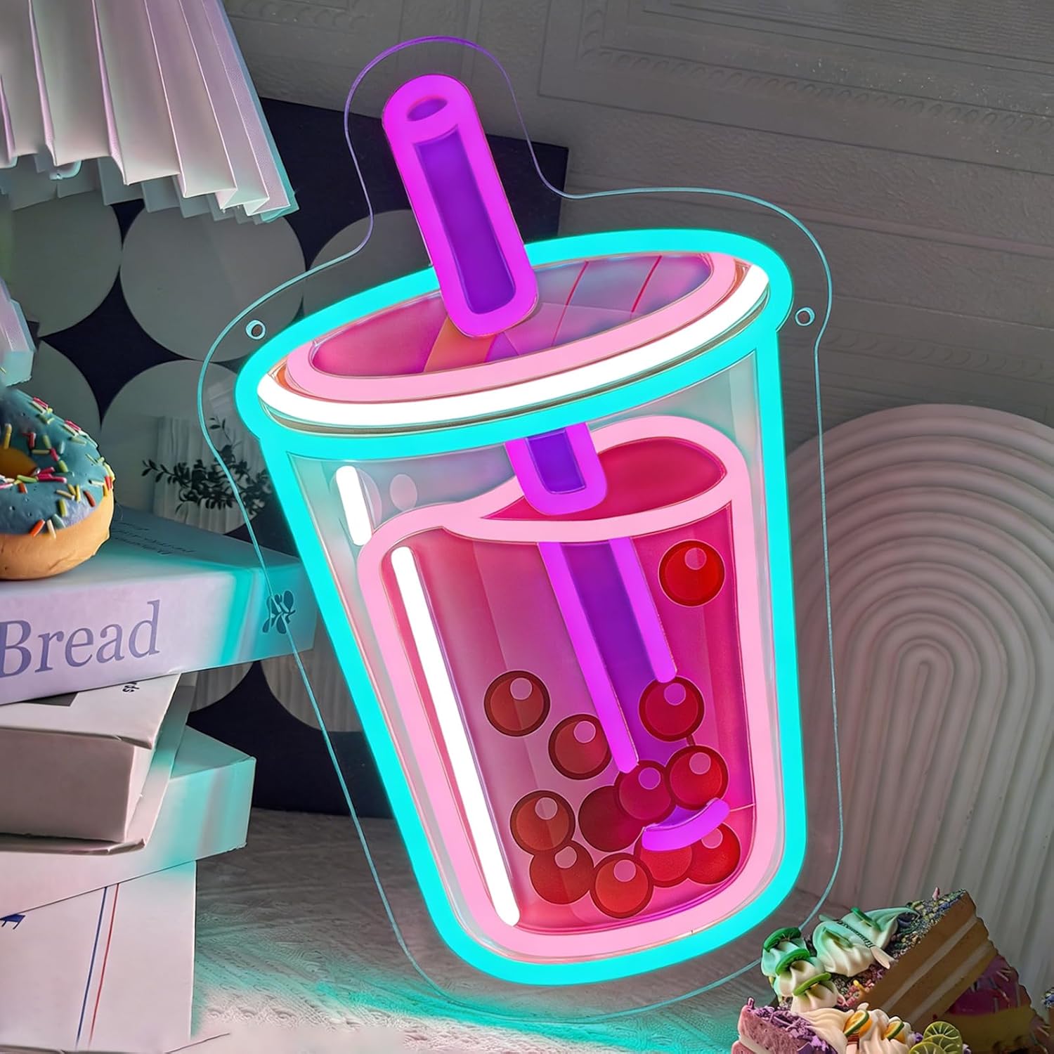 Bubble Tea Neon Sign USB Power - Outdoor Kitchen Power 评论和价格