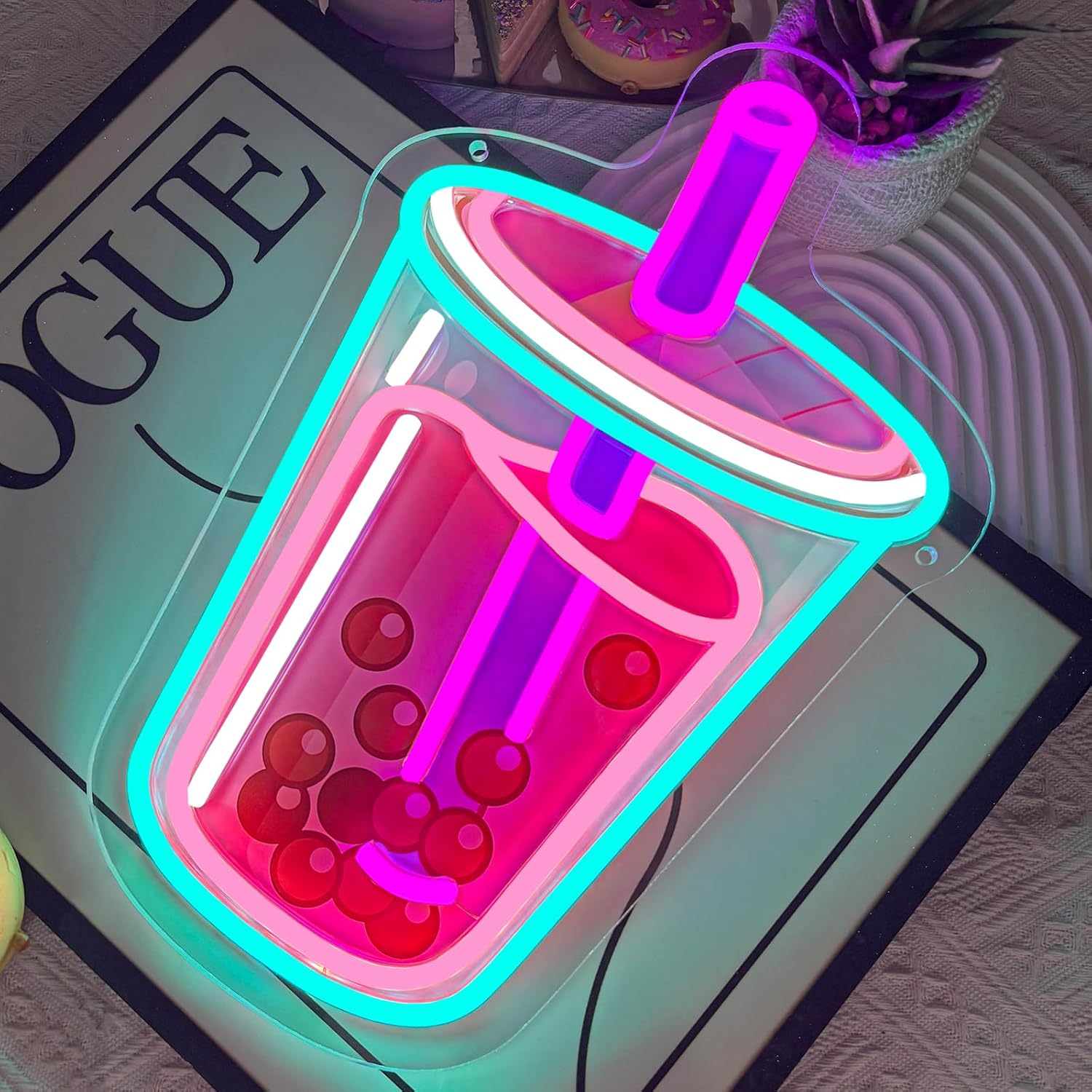 Bubble Tea Neon Sign USB Power - Outdoor Kitchen Power 评论和价格