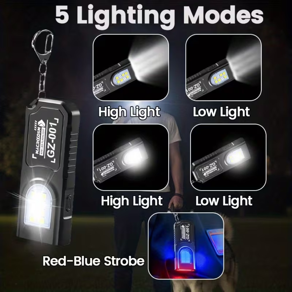 Mini COB LED Keychain Flashlig - Outdoor Power Supply 评论和价格