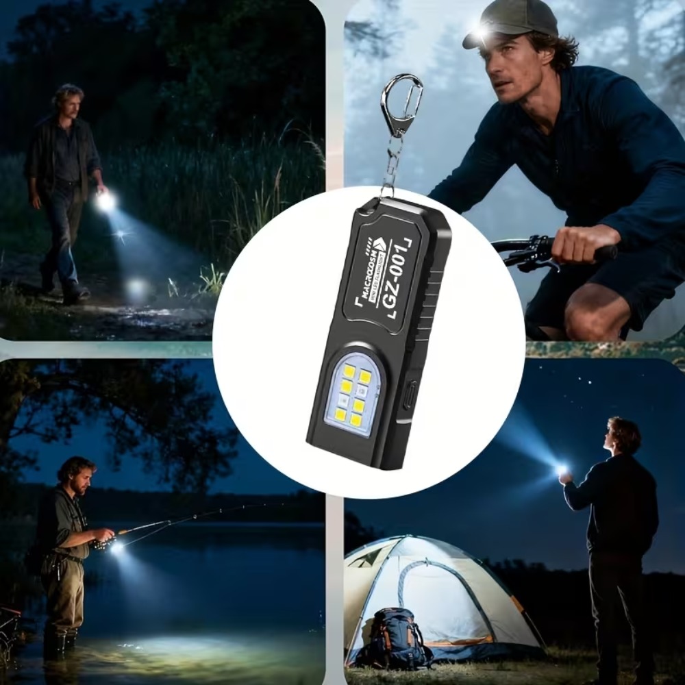 Mini COB LED Keychain Flashlig - Outdoor Power Supply 评论和价格